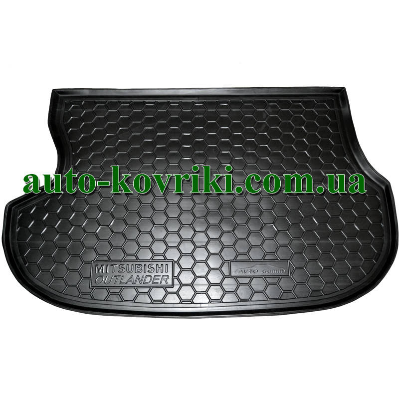 

Коврик багажника резиновый Mitsubishi Outlander I 2002-2006 (Avto-Gumm), Черный
