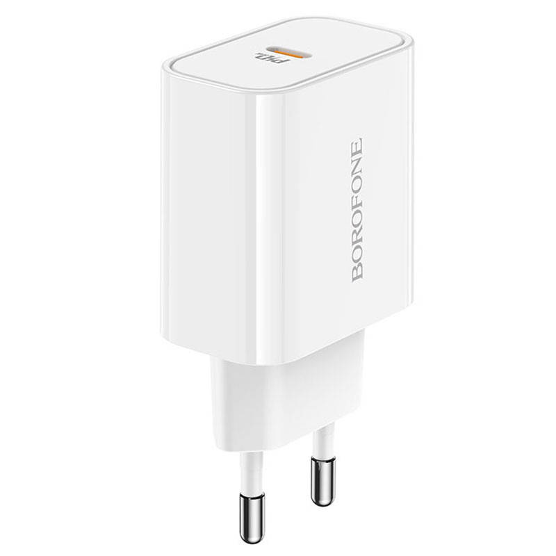 

Сетевое зарядное устройство Borofone BA57A Easy Speed PD20W, Белый