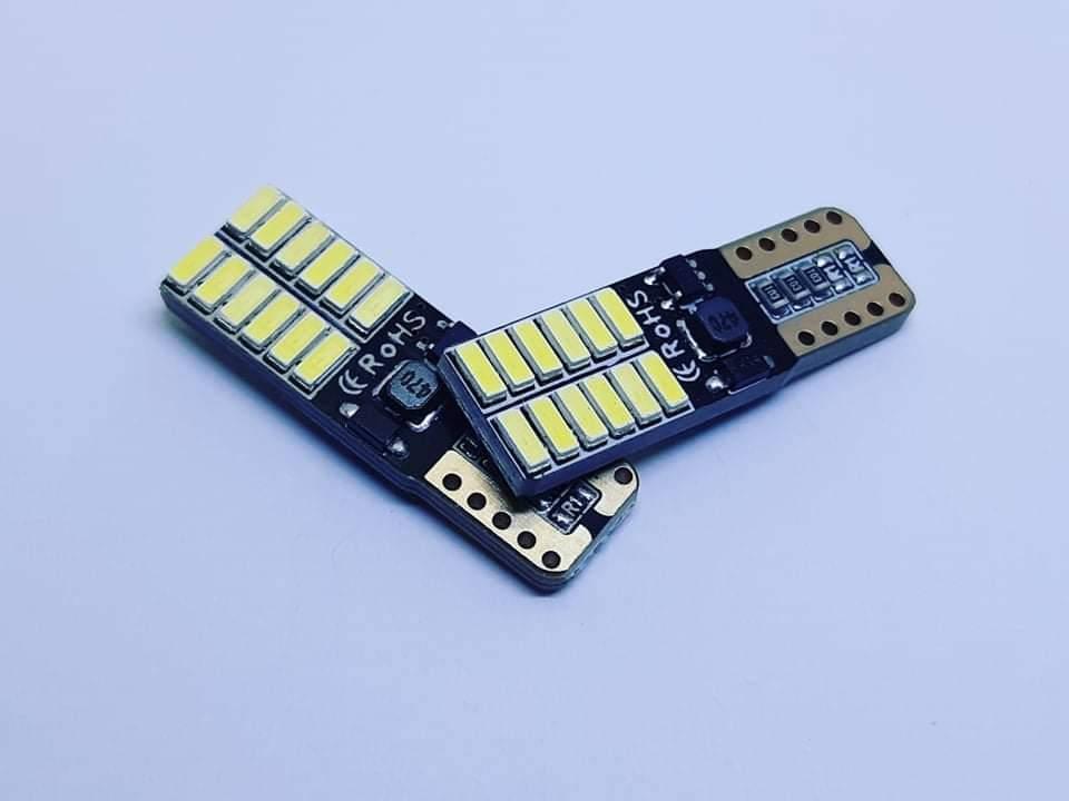 

Лампа T10(W5W)БЦ 12V LED 24х4014 white canbus обманка
