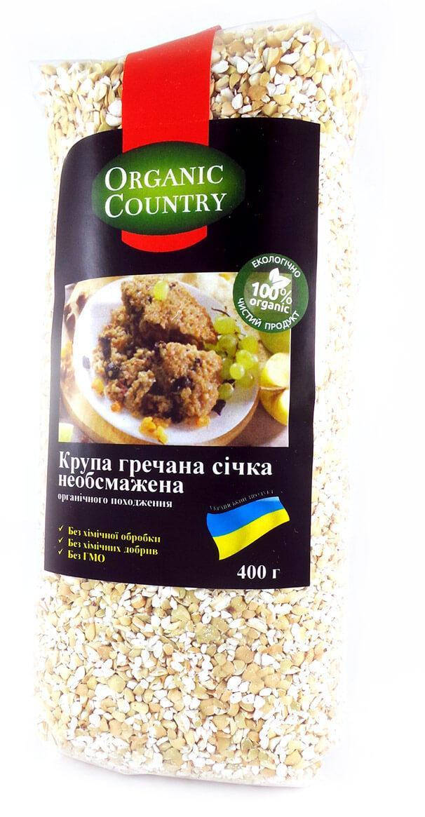 

Крупа гречневая сечка органическая 400г Украина natural green ORGANIC COUNTRY