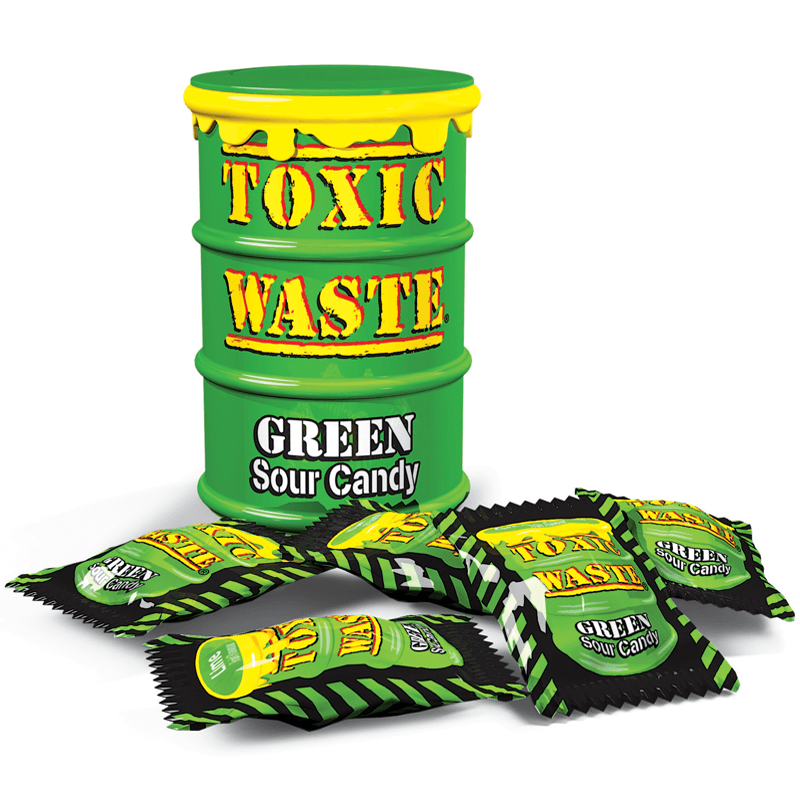 

Драже Toxic Waste Sour Candy Green Drum 48 г