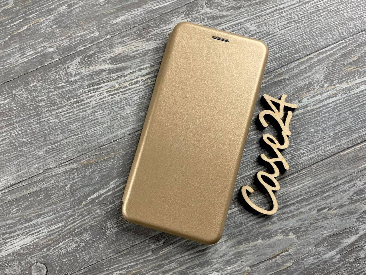 

Кожаный чехол книжка Elegant на Huawei P Smart 2021 (3 цвета) золотистый