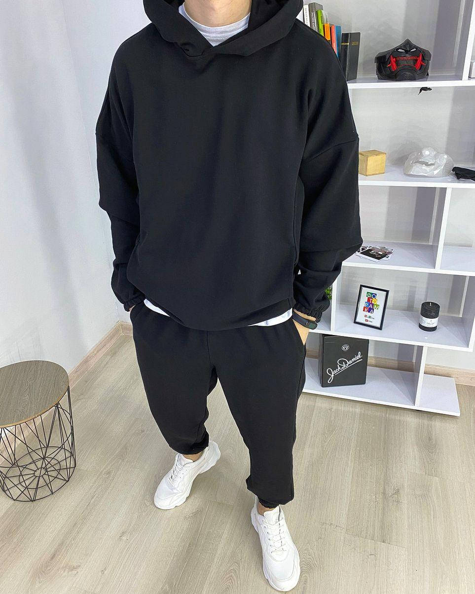 

Спортивный костюм мужской черный оверсайз oversize L