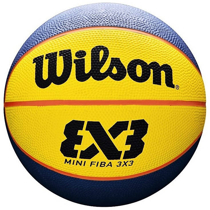 

Мини-мяч баскетбольный Wilson FIBA 3х3 Mini Ball размер 3 желто-синий (WTB1733XB)