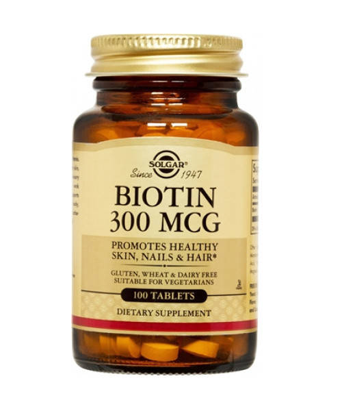 

Биотин Solgar 300 мкг 100 таблеток
