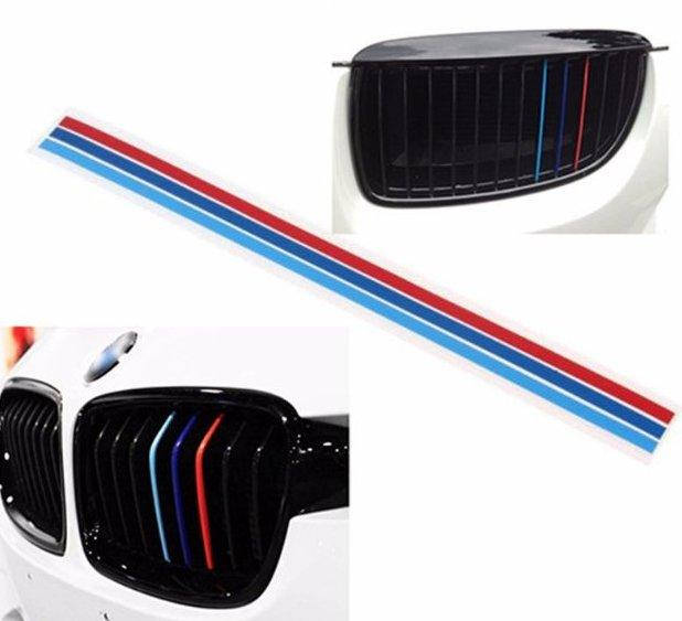 

Наклейка "триколор" на решетку радиатора для BMW M performance