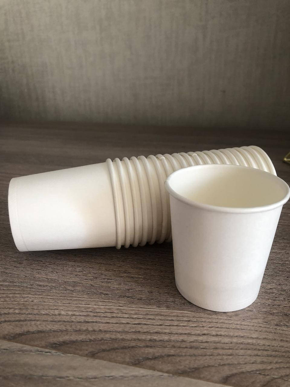 

Стаканчик бумажный, белый, 250 мл (50 штук упаковка).Сумма мин. заказа 500 гр