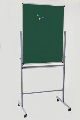 

Флипчарт 75x100 см мел на подставке двухсторонний на колесах DUO, Зелёный