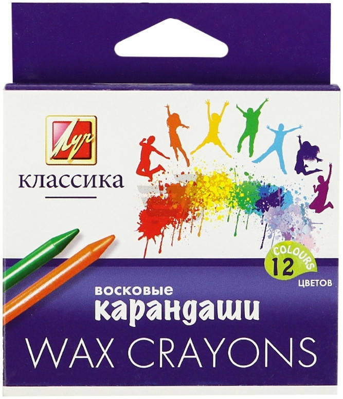 

Восковые карандаши 12 цв Луч