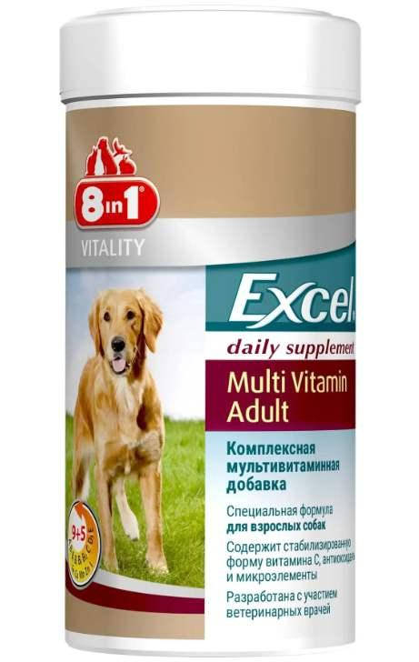 

Мультивитаминный комплекс 8in1 Excel Multi Vit-Adult для взрослых собак таблетки 70 шт