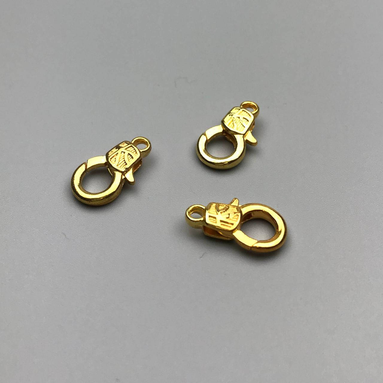 

Застібка карабін золотого кольору 17 мм