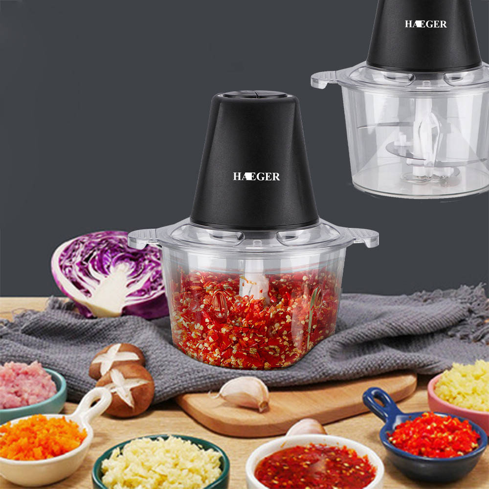 

Измельчитель для кухни HAEGER 200 Ватт, 4 ножа, Черный