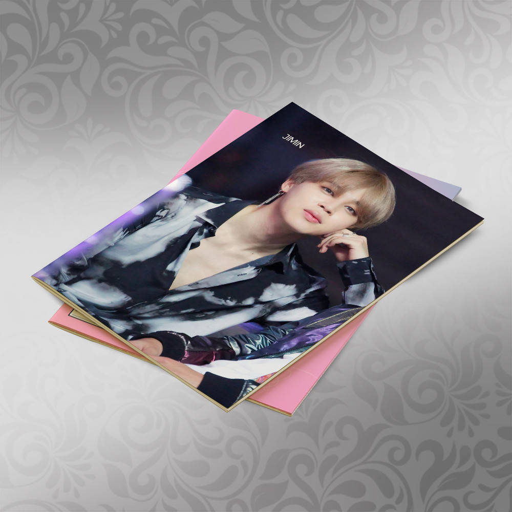 

Скетчбук А5 кремовые листы BTS 30 листов 009
