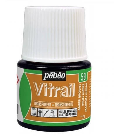 

Краска витражная по стеклу на основе растворителя, КОРИЧНЕВАЯ УМБРА, 45 мл, Pebeo VITRAIL