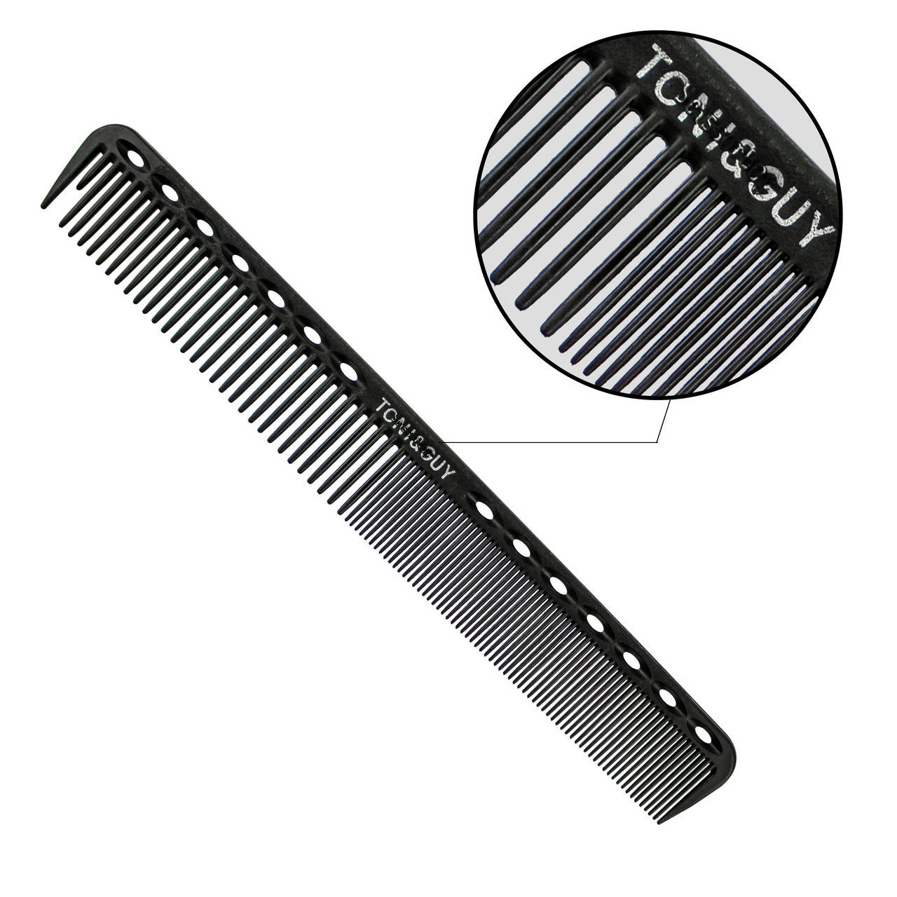 

Расчёска - гребень для волос Carbon T&G черный 06416 (барбер, парикмахер, расчёска, barber)