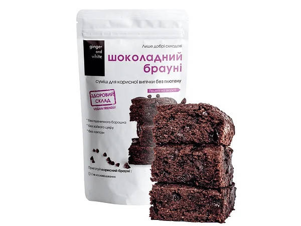 

Смесь для выпечки Шоколадный брауни тм «Ginger and White», 355г