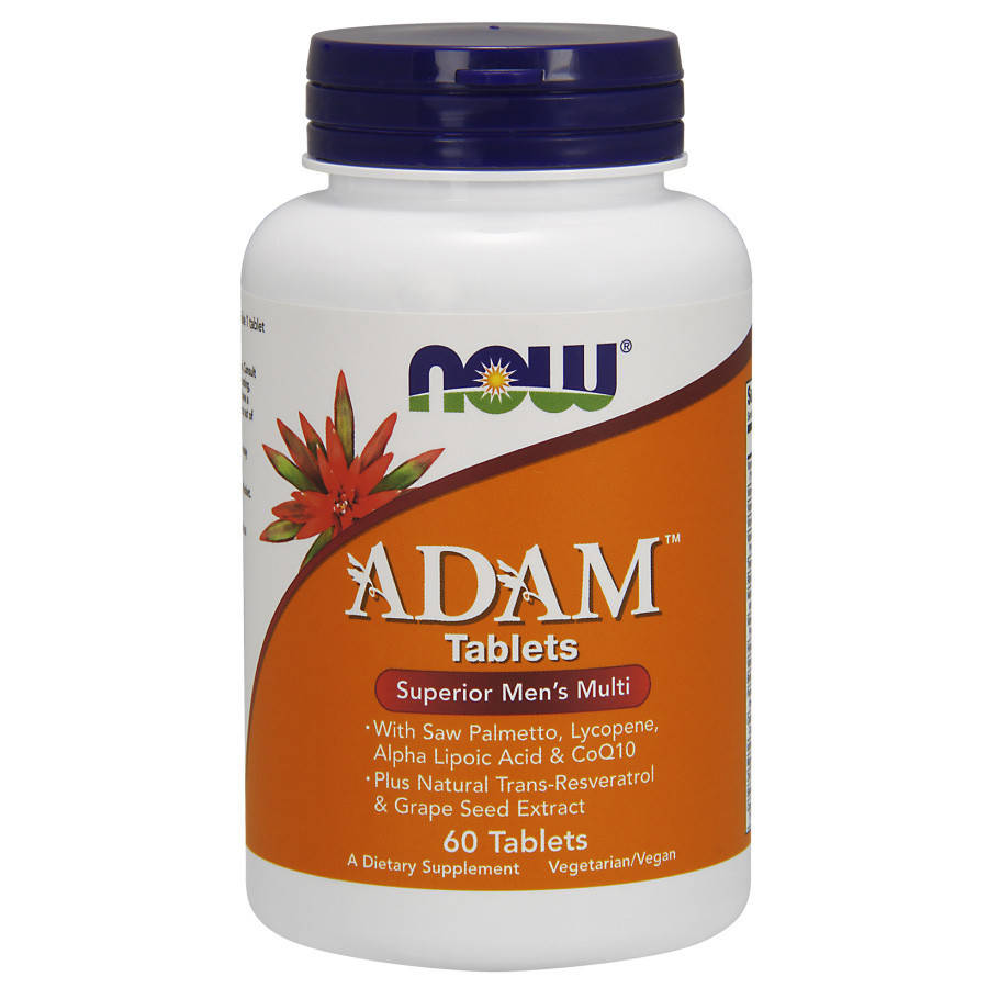 

Витамины и минералы NOW Adam Male Multi - 60 таблеток