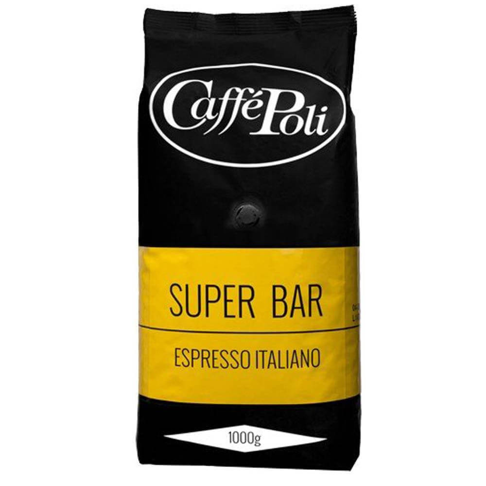 

Акция! Caffe Poli Super Bar 1кг кофе в зернах, 90/10, Италия