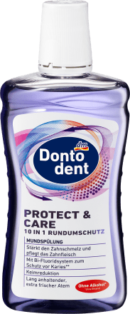 

Ополаскиватель для рта DONTODENT Mundspülung Protect&Care 10 in 1 Rundumschutz 500мл