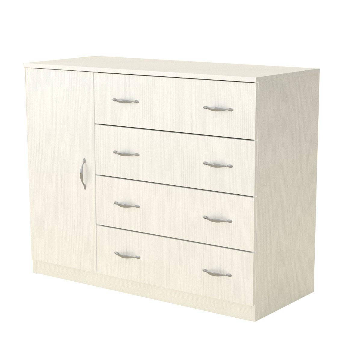 

Комод 4+1Б белый Компанит (105х45х85 см)