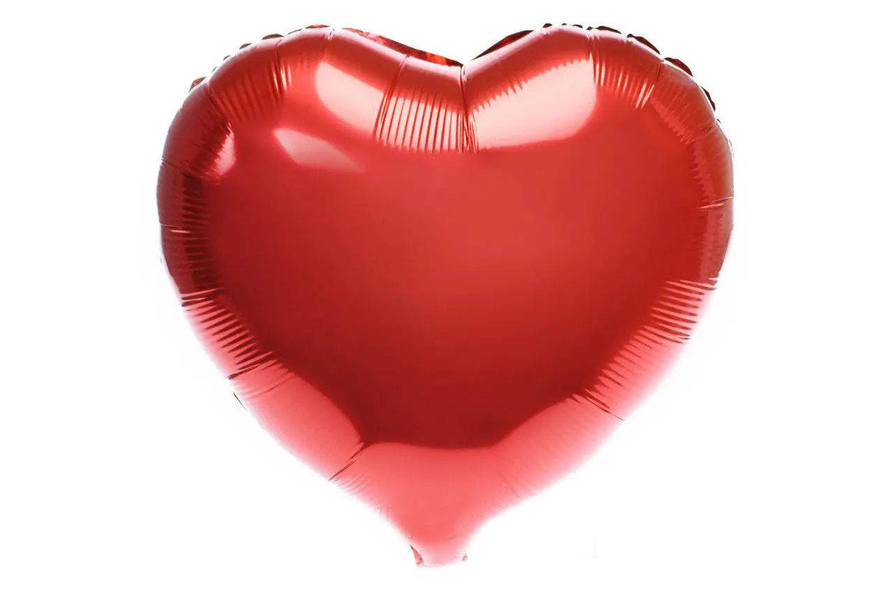 

Шар фольгированный сердце 45см (18") | Красный