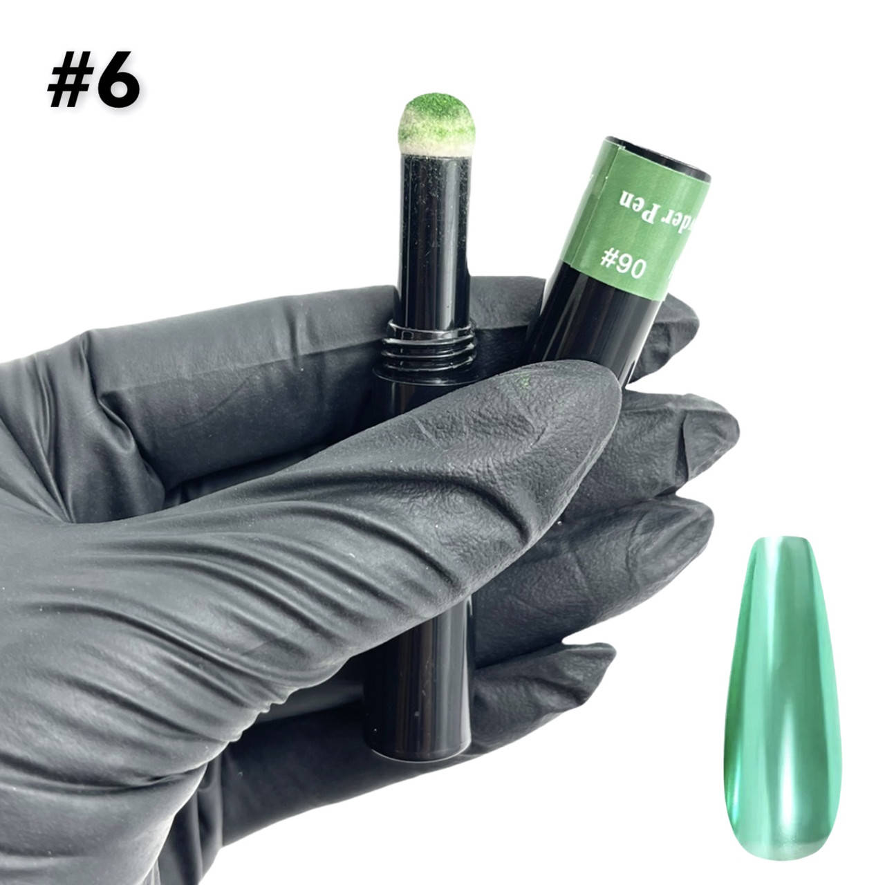 

Втирка (пудра) в карандаше зеркальная для дизайна ногтей №6