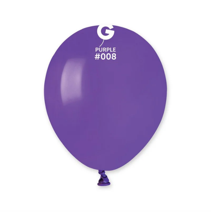 

Воздушные шары пастель фиолетовый 5" (13 см) Gemar