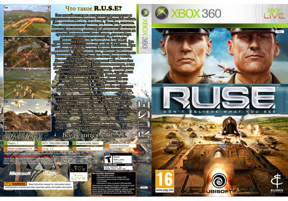 

Игра для игровой консоли Xbox 360, R.U.S.E.