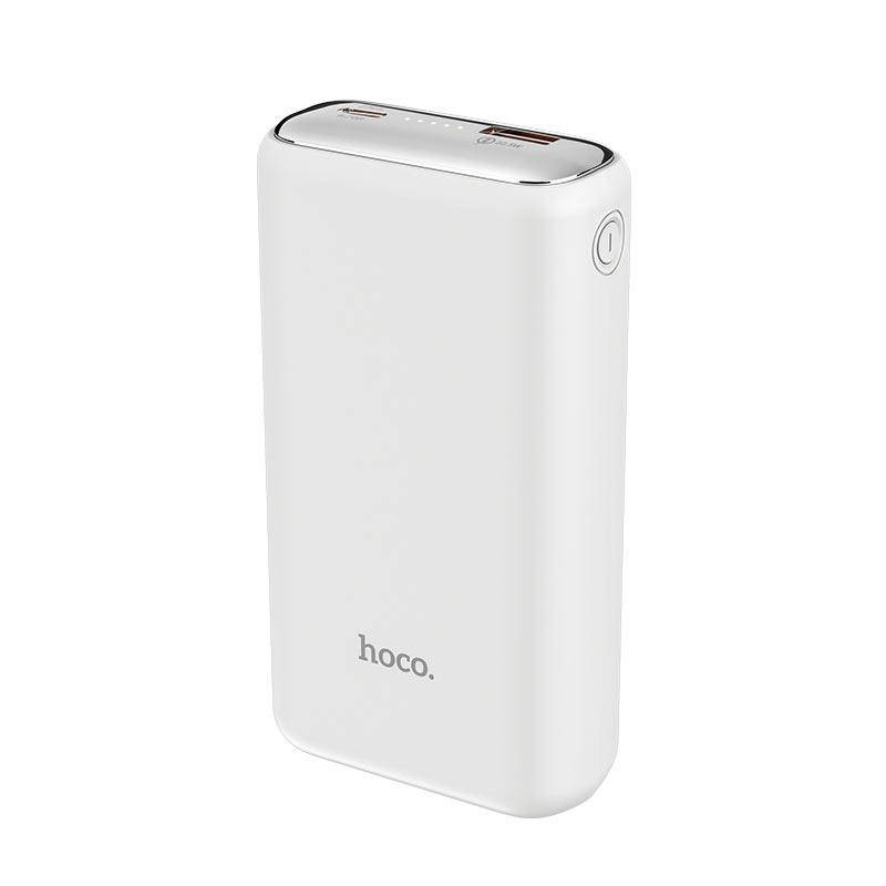 

Повербанк с быстрой зарядкой PD/QC3.0 HOCO Kraft fully Q1a 20000mAh |1USB/1Type-C, 20W, PD/QC, 5A| Белый
