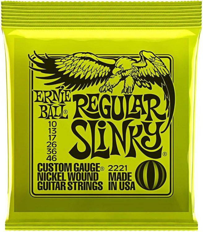 

Струны для электрогитары Ernie Ball 2221 Regular Slinky Nickel Wound 10/46