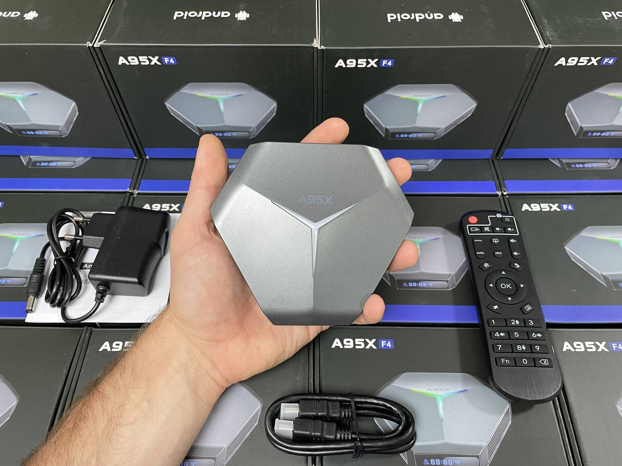 

TV-Приставка A95X F4 4/32GB S905X4 (Android Smart TV BOX, Андроид Смарт ТВ Приставка, тв бокс)