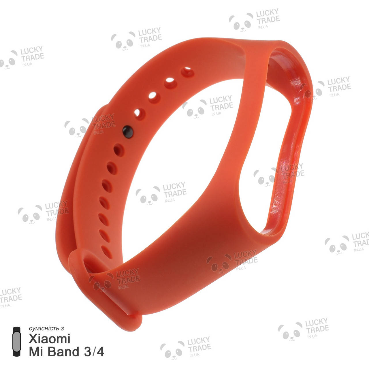 

Ремешок Xiaomi Mi Band 4 / 3 MiJobs силиконовый однотонный браслет Оранжевый [1627]