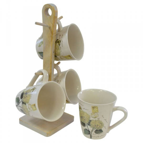 

Набор чашек чайных Hortensie 5 предметов. Krauff 24-269-051, Белый