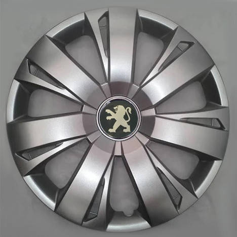 

Колпаки Peugeot R16 серебро - (SJS ke2518) - комплект (4 шт.)