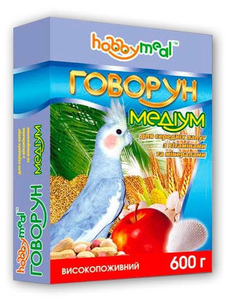 

Корм Хобби Мил Говорун Медиум (для средних попугаев), 600 г. O.L.KAR