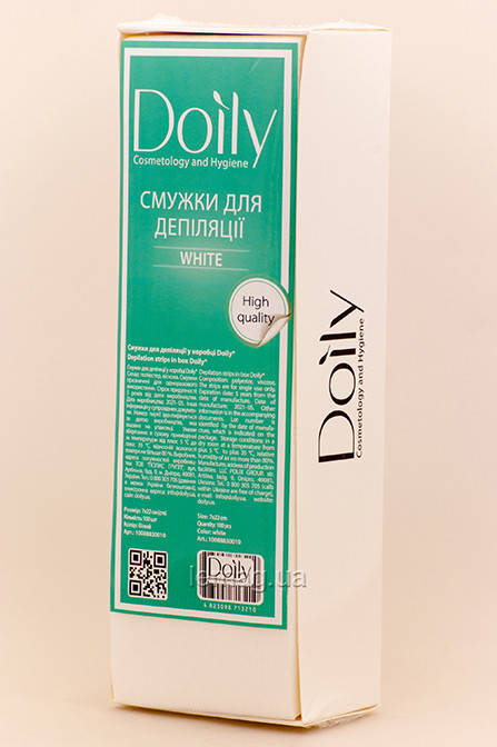 

Doily Полоски для депиляции 7х22 в коробке, 100 шт - Белые, Белый