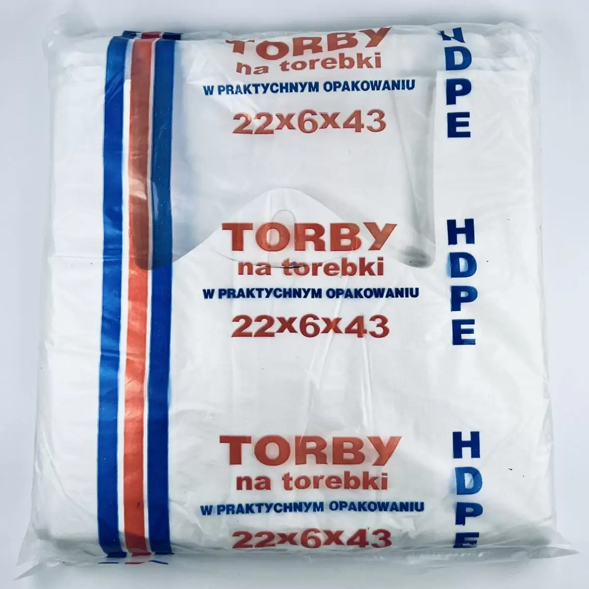 

Майка 22*43 TORBY белая (30шт. в мешке), Белый