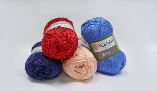 

Турецкая пряжа хлопок с блеском Ярнарт Стайл все цвета YarnArt Style