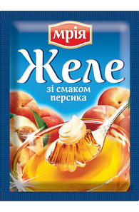 

Желе персиковое на желатине 90г ТМ "Мрія"