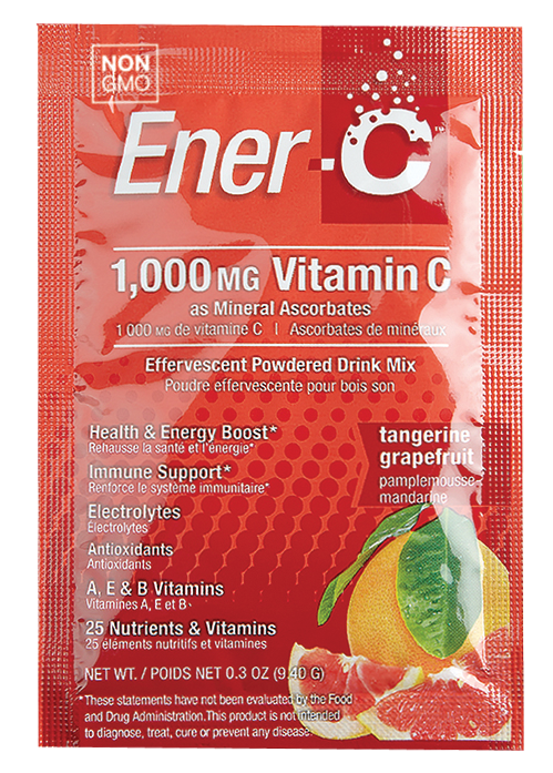 

Витаминный Напиток для Повышения Иммунитета, Мандарин и Грейпфрут, Vitamin C, Ener-C, 1 пакетик