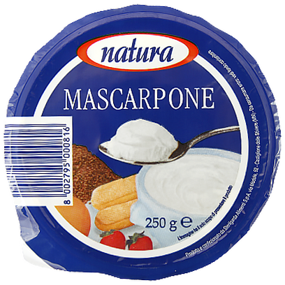 

Крем-сир Маскарпоне Натура Natura 250g 6шт/ящ (Код : 00-00010093)