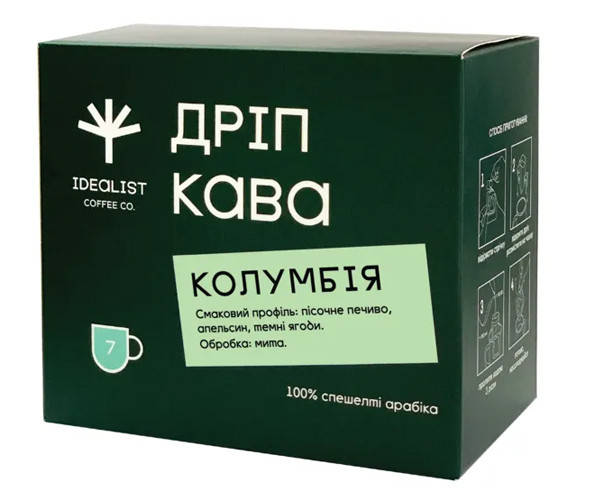 

Дрип-кофе Idealist Coffee Co Колумбия 7 шт