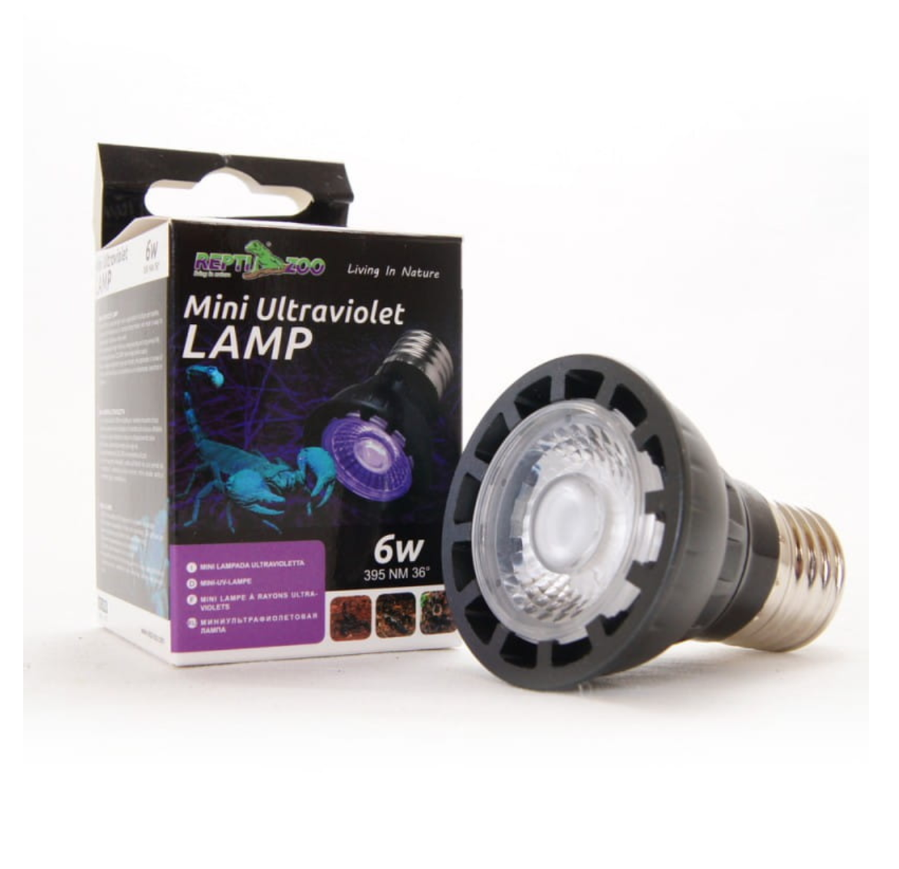 

Лампа с УФ спектром для рептилий UVB REPTI-ZOO Mini UV LED мини ультрафиолет E27 6 Вт