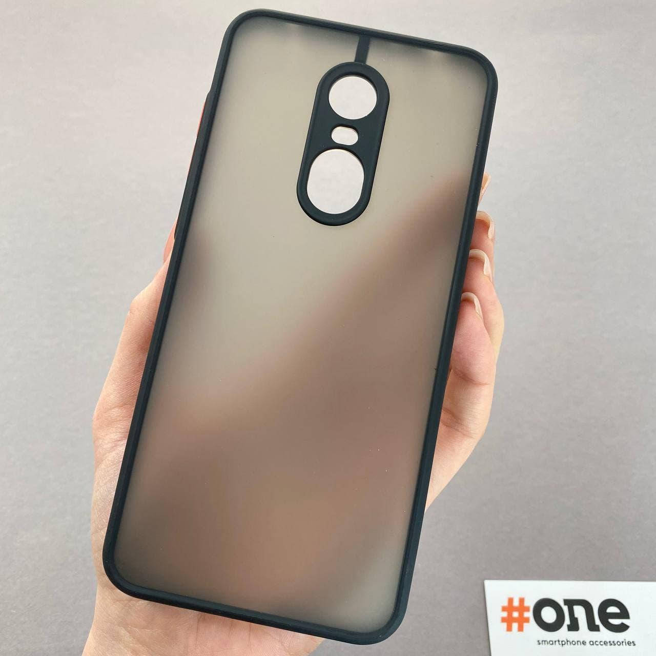 

Чехол для Xiaomi Redmi 5 Plus с защитой для камеры матовый чехол на телефон сяоми редми 5 плюс черный TCB