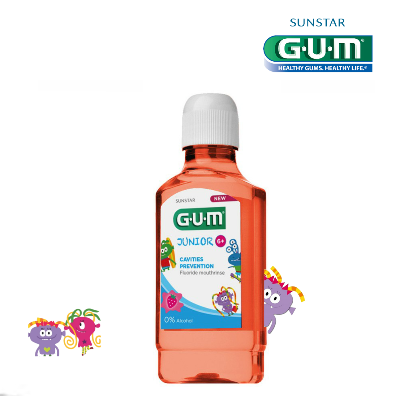 

Детский ополаскиватель для полости рта GUM JUNIOR (7-12 лет) 300 мл