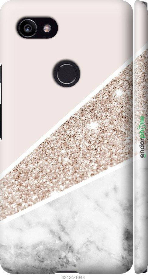 

Чехол на Google PixeL 2 XL Пастельный мрамор "4342c-1643-18101", Серый