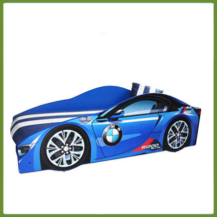 

Детская кровать-машина серии "Элит" для мальчика BMW синий 170*80, без ящика, без механизма
