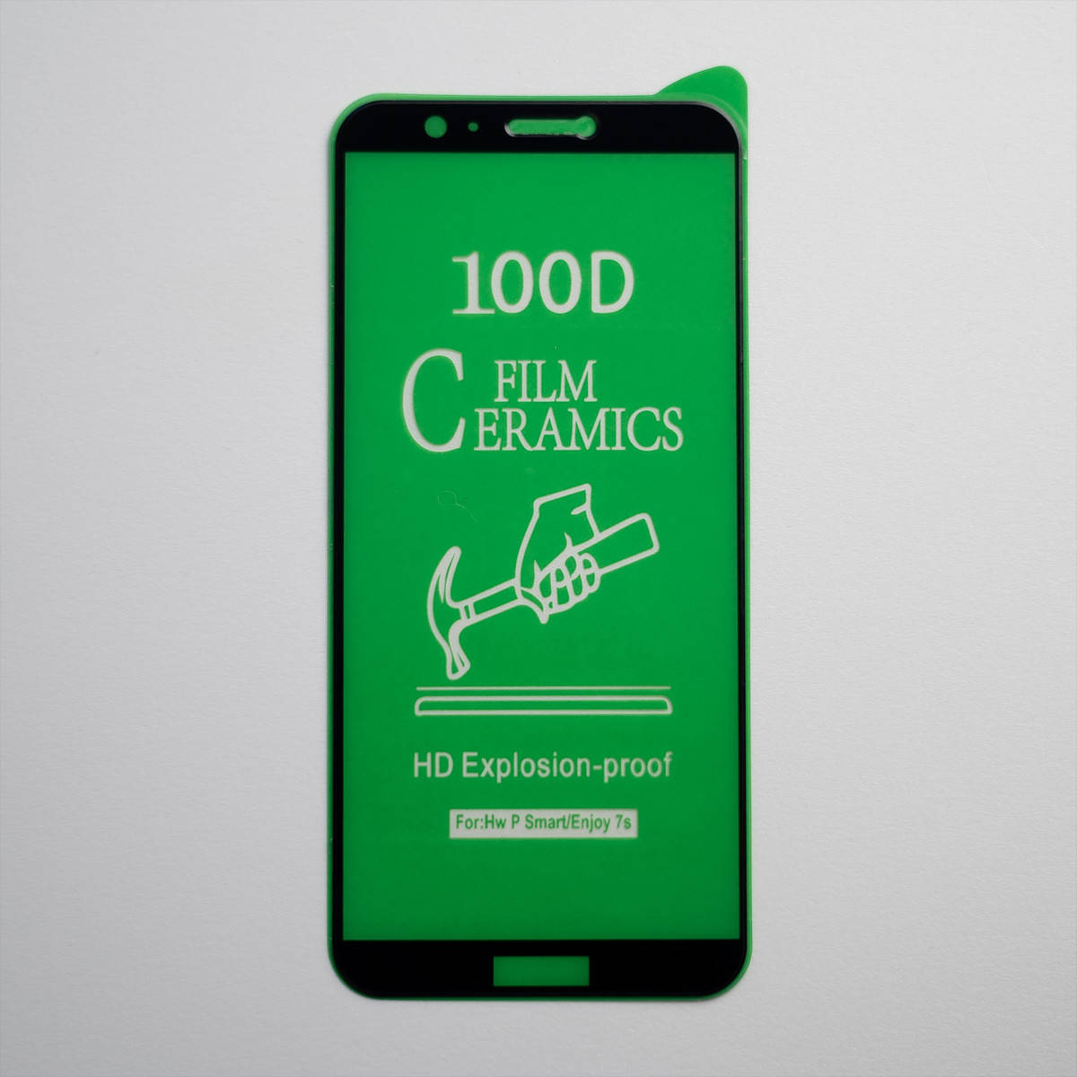 

Небьющееся защитное стекло Ceramics для Huawei P Smart 2017, FIG-LX1 / Enjoy 7s твёрдость 9H черный