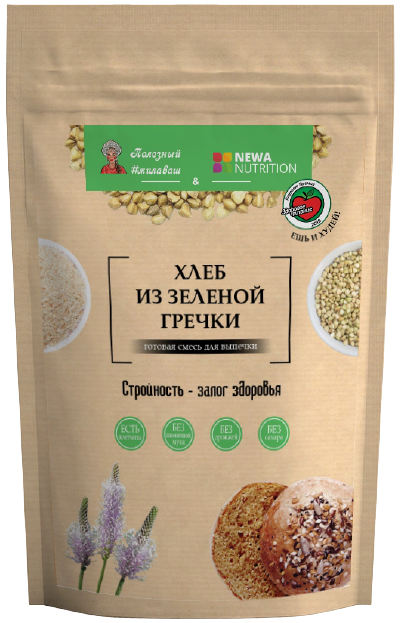

Смесь для выпечки NEWA Nutrition Хлеб из Зелёной Гречки (300 грамм)