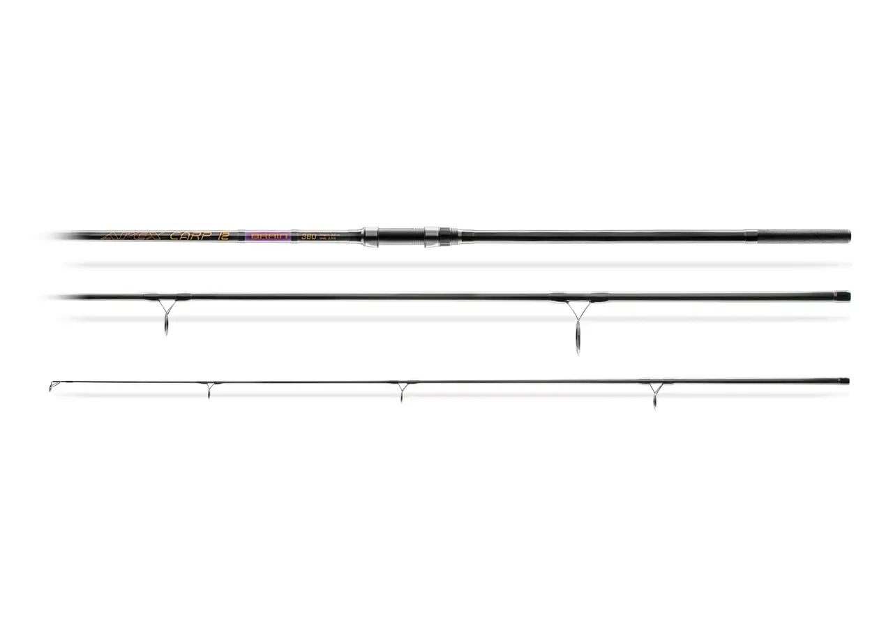 

Удилище карповое Brain Apex Carp 3.60m 3.5lbs 3sec., Черный